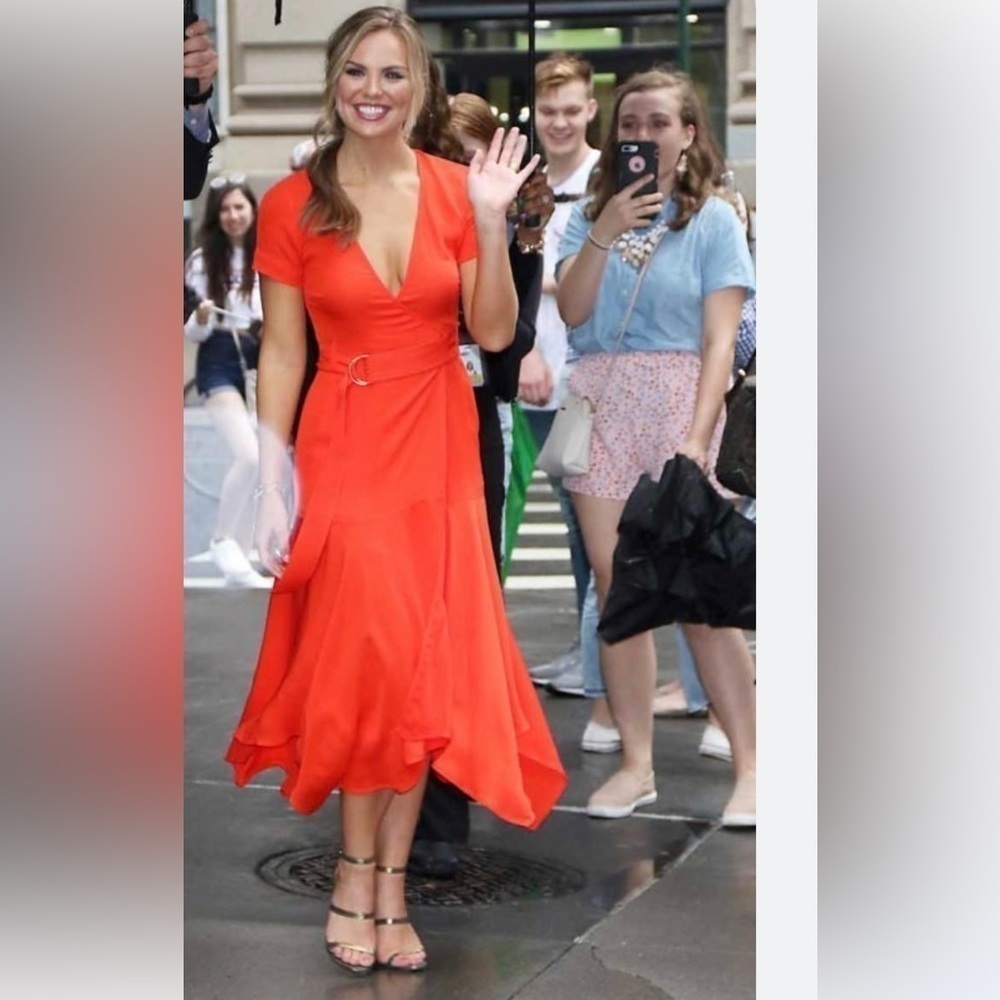 A.L.C. Claire Wrap Maxi Dress in Poppy in red size 0